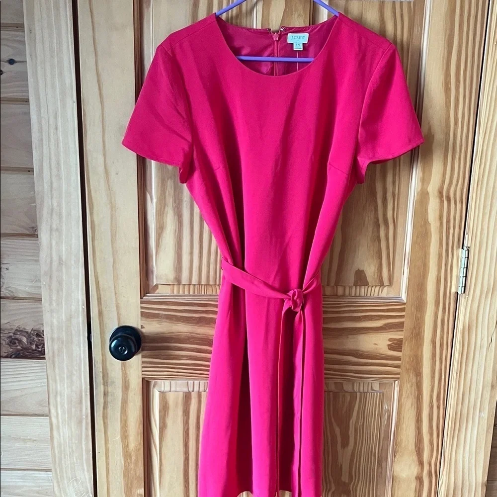 NWT J Crew Vibrant Pink Dress - Size 14